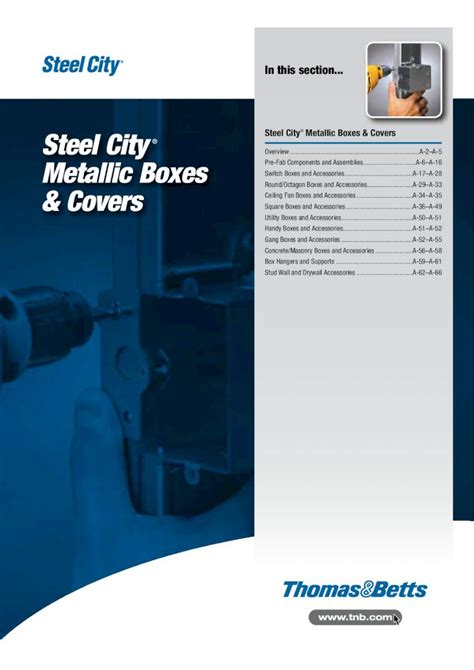 steel city 325 box|CATALOG Steel City Metallic boxes and covers .